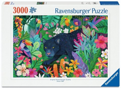 Puzzle 3000 Panther in the Blooming Jungle
