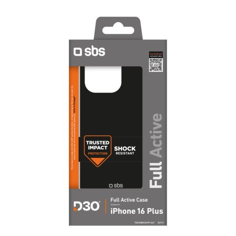 Etui case pokrowiec do iPhone 16 Plus Full Active D3O - czarne