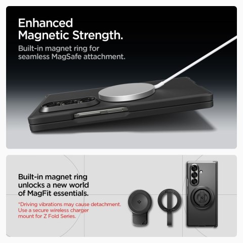 Etui pokrowiec na Samsung Galaxy Z Fold 7 Tough Armor Pro Mag MagSafe - czarne
