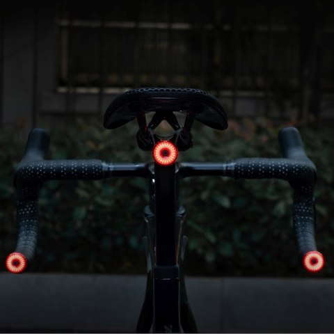 Lampki tylne wodoodporne inteligentne światła czarne 2 szt.