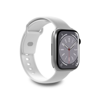 Pasek silikonowy do zegarka Apple Watch 42 44 45 49 mm Icon biały - 2 szt.