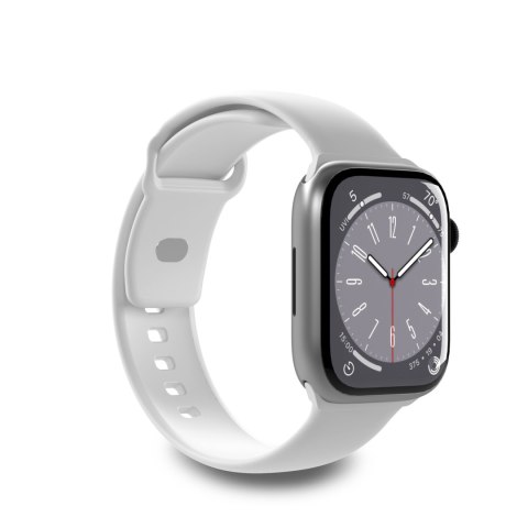 Pasek silikonowy do zegarka Apple Watch 42 44 45 49 mm Icon biały - 2 szt.