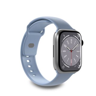 Pasek silikonowy do zegarka Apple Watch 42 44 45 49 mm Icon jasnoniebieski - 2 szt.