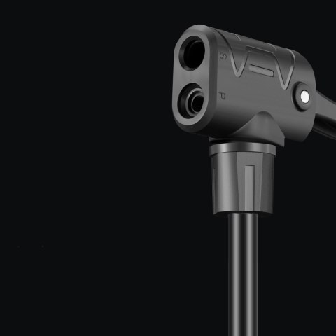 Pompka rowerowa podłogowa z manometrem 160 PSI 11 bar - czarna