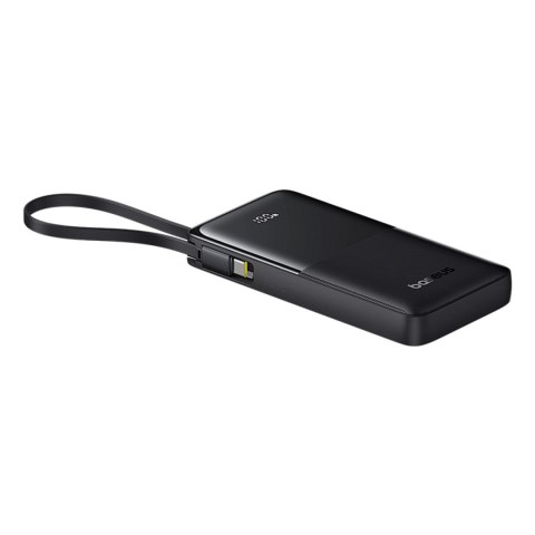 Powerbank Bipow 2 10000mah 20W z wyświetlaczem wbudowanym kablem USB-C - czarny