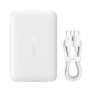 Powerbank bezprzewodowy EnerFill FM11 10000mAh 22.5W MagSafe z kablem USB-C 30cm - biały
