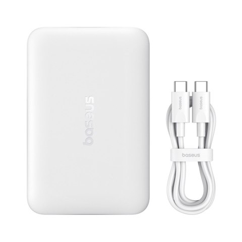 Powerbank bezprzewodowy EnerFill FM11 10000mAh 22.5W MagSafe z kablem USB-C 30cm - biały