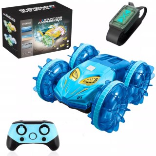 Samochód zdalnie sterowany JEŹDZI PO WODZIE terenowy AMFIBIA Niebieski