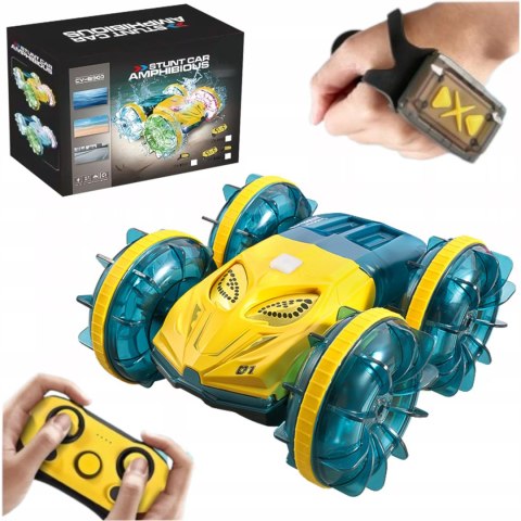 Samochód zdalnie sterowany JEŹDZI PO WODZIE terenowy AMFIBIA dla dzieci