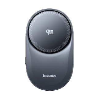 Uchwyt samochodowy magnetyczny z ładowarką wentylatorem na kratkę Qi2.2 - czarny