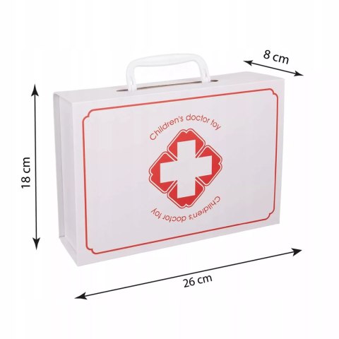 Zestaw Lekarski Mały Doktor XXL Apteczka Dentysta 3+ drewniane elementy