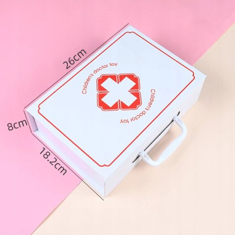 Zestaw Lekarski Mały Doktor XXL Apteczka Dentysta 3+ drewniane elementy