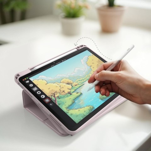 Etui pokrowiec magnetyczny na iPad Air M3 11'' - różowe