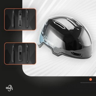 Kask narciarski snowboardowy z nausznikami rozmiar L - czarny