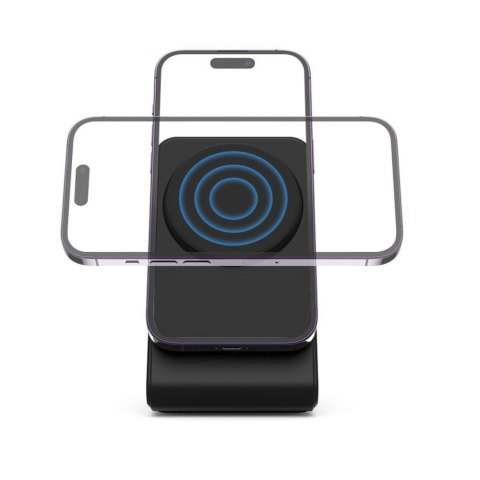 Ładowarka bezprzewodowa z podstawką MagSafe 15W - czarna