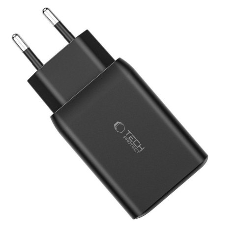 Ładowarka sieciowa USB-C USB-A C65W PD 65W QC - biała