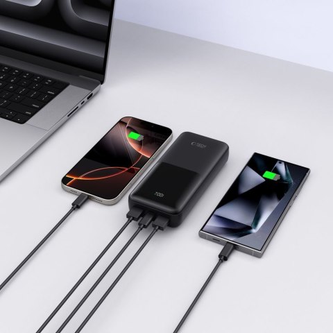 Powerbank 20000mAh USB-A USB-C 22.5W PB02 - czarny