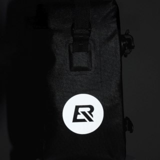 Sakwa rowerowa wodoodporna na bagażnik z paskiem na ramię 10-14l - czarna