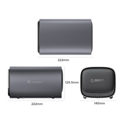 Sieciowa macierz dyskowa N5100 8GB DDR4 M.2 NVMe SATA do 76 TB - szara