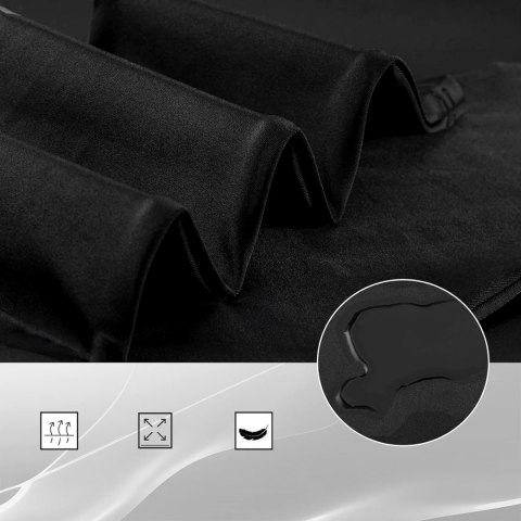 Spodnie rowerowe kolarskie długie oddychające z wkładką XXXXL - czarne