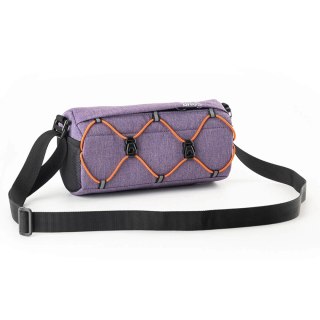 Torba rowerowa na kierownicę z paskiem 2.2L - fioletowa