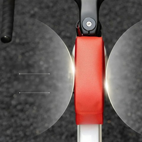 Torba rowerowa na ramę wodoodporna z magnetycznym zapięciem 0.9L - czerwona