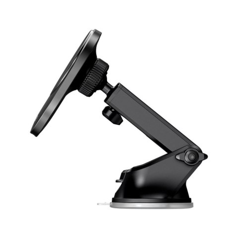 Uchwyt samochodowy na telefon z ładowarką indukcyjną na kokpit kratkę MagSafe 15W - czarny