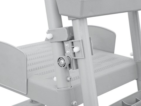 Bestway Drabinka do basenu 132cm - bezpieczna antypoślizgowa metalowa 58332