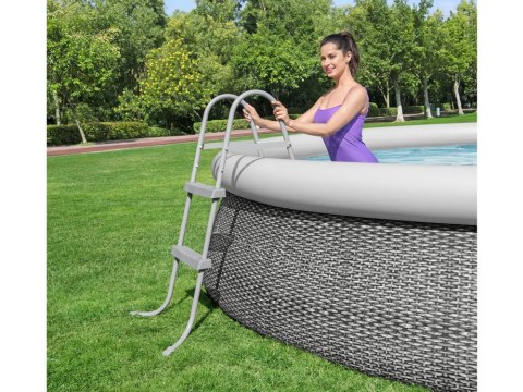 Bestway Metalowa drabinka do basenu 84cm 58430