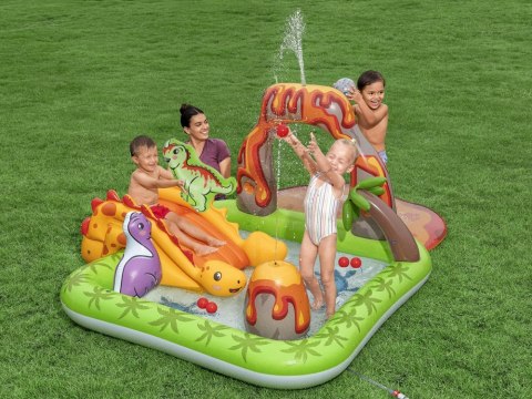 Bestway Wodny plac zabaw DINOZAURY 262x188x102cm zjeżdżalnia i akces. 53172