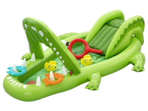 Bestway Wodny plac zabaw KROKODYL 234x163x87cm + zjeżdżalnia i akces. 53169