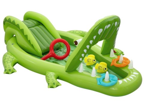 Bestway Wodny plac zabaw KROKODYL 234x163x87cm + zjeżdżalnia i akces. 53169
