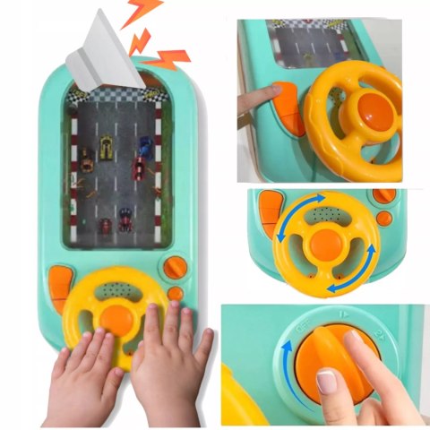 Interaktywna Kierownica Dla Dzieci Symulator Jazdy Tor wyścigowy dźwięki