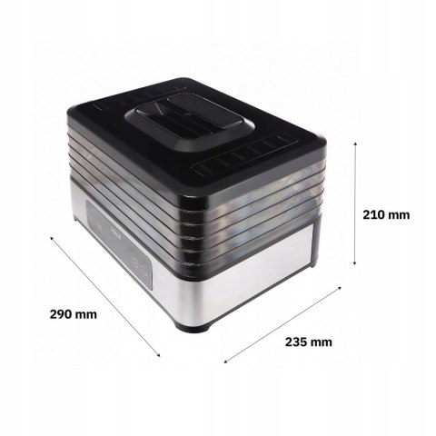 DUŻA SUSZARKA DO GRZYBÓW OWOCÓW WARZYW IDEAL INOX + TERMOOBIEG 400W + TIMER