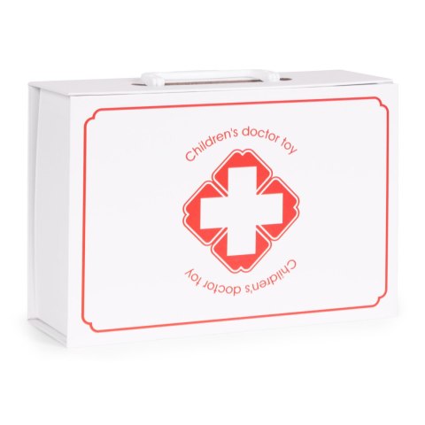 DREWNIANY ZESTAW MAŁEGO LEKARZA WALIZKA MEDYCZNA DLA DZIECI 34 ELEMENTY