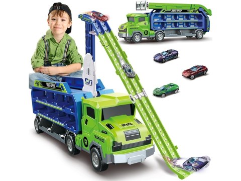 Transporter Z Wyrzutnią Ciężarówka Resoraki Duża Wyrzutnia Dla Aut Samochody Tir Laweta