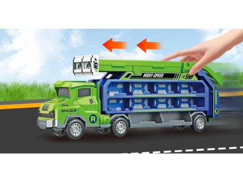 Transporter Z Wyrzutnią Ciężarówka Resoraki Duża Wyrzutnia Dla Aut Samochody Tir Laweta