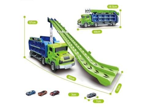 Transporter Z Wyrzutnią Ciężarówka Resoraki Duża Wyrzutnia Dla Aut Samochody Tir Laweta