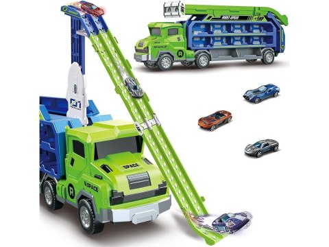 Transporter Z Wyrzutnią Ciężarówka Resoraki Duża Wyrzutnia Dla Aut Samochody Tir Laweta