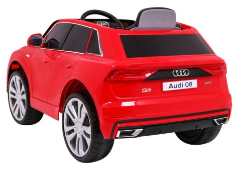 Audi Q8 Lift na akumulator dla dzieci Czerwony SUV + Pilot