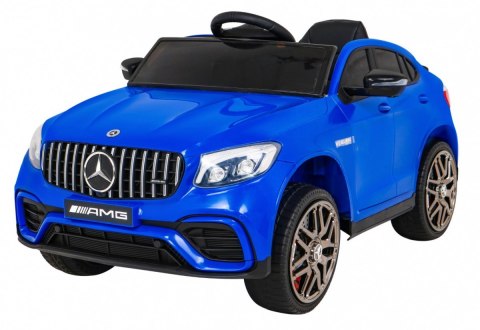 Mercedes Benz GLC63S dla dzieci Niebieski SUV z pilotem