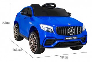 Mercedes Benz GLC63S dla dzieci Niebieski SUV z pilotem