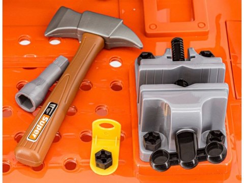 Zestaw Majsterkowicza, Warsztat stolarski - stolik, klucze, piła