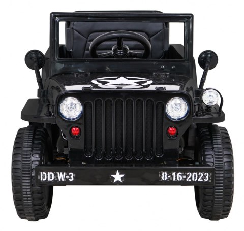 Autko Wojskowe Retro dla dzieci Czarny + Napęd 4x4