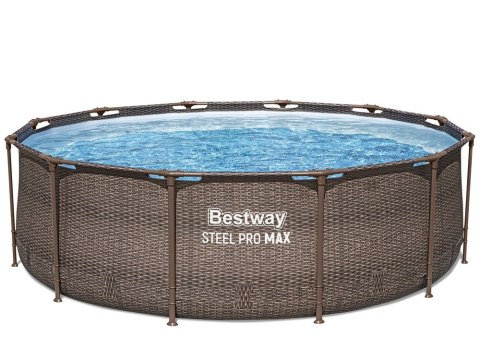 Bestway basen Stelażowy 366x100cm 9w1 rattan 56709