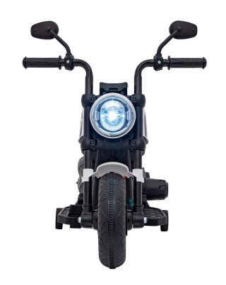 Motorek Chopper FASTER na akumulator dla dzieci Biały + Radio FM + Panel audio + LED