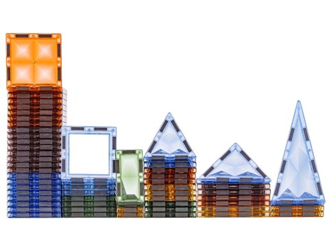 Konstrukcyjne Klocki Magnetyczne PARK DINOZAURÓW 90 El.