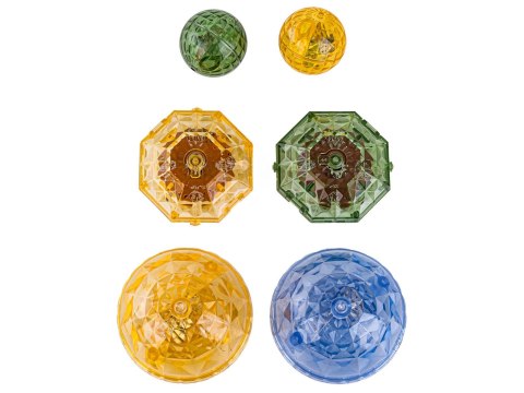 Konstrukcyjne Klocki Magnetyczne Świecące Elementy PARK DINOZAURÓW 124 El.