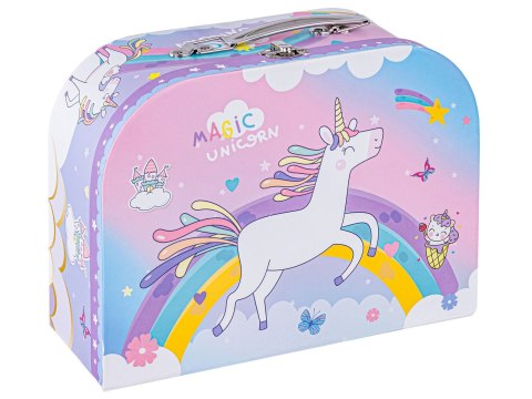 Zestaw kawowy w kuferku, Czajnik, Filiżanki, Słodycze + Akcesoria 48 el.