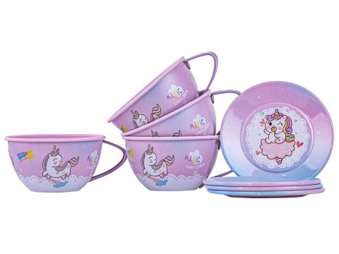 Zestaw kawowy w kuferku, Czajnik, Filiżanki, Słodycze + Akcesoria 48 el.